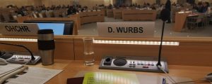 UN Social Forum 2018 Rednerpult Daniela Wurbs