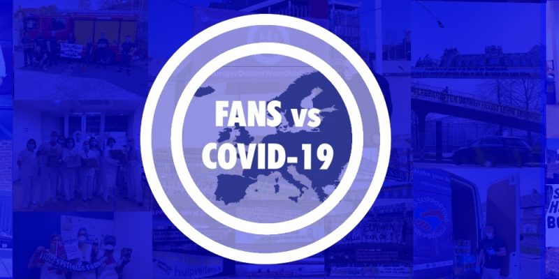 Das Logo der "Fans vs Covid-19"-Aktion.